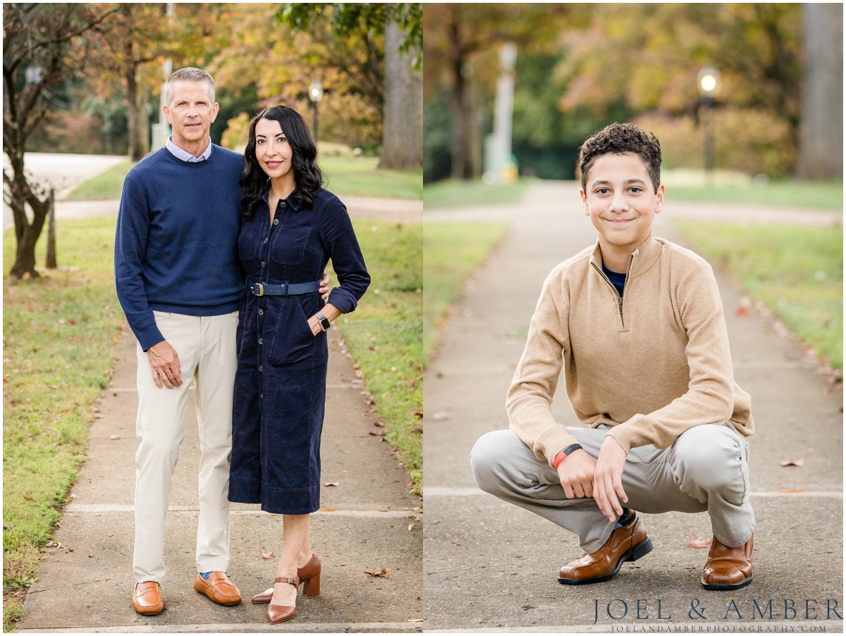 Downtown Twickenham district fall family mini sessions