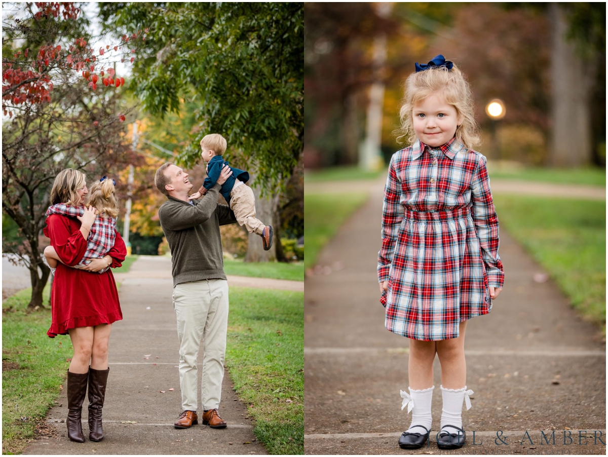 Downtown Twickenham district fall family mini sessions