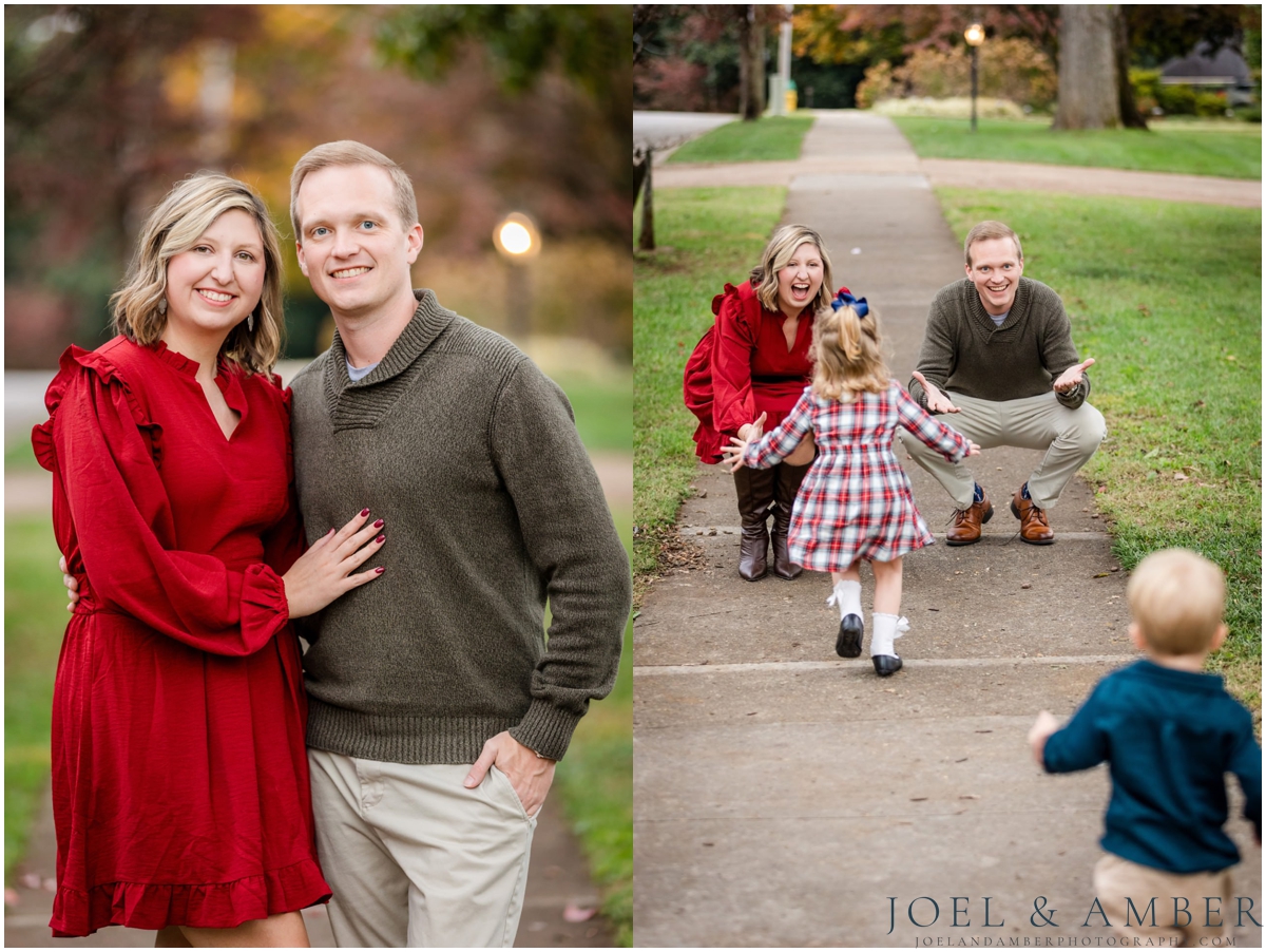 Downtown Twickenham district fall family mini sessions