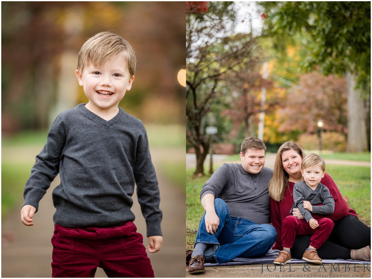 Downtown Twickenham district fall family mini sessions
