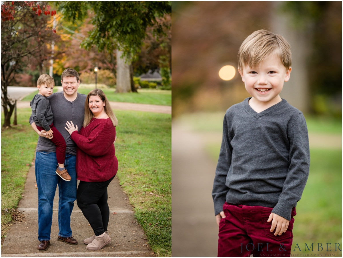 Downtown Twickenham district fall family mini sessions