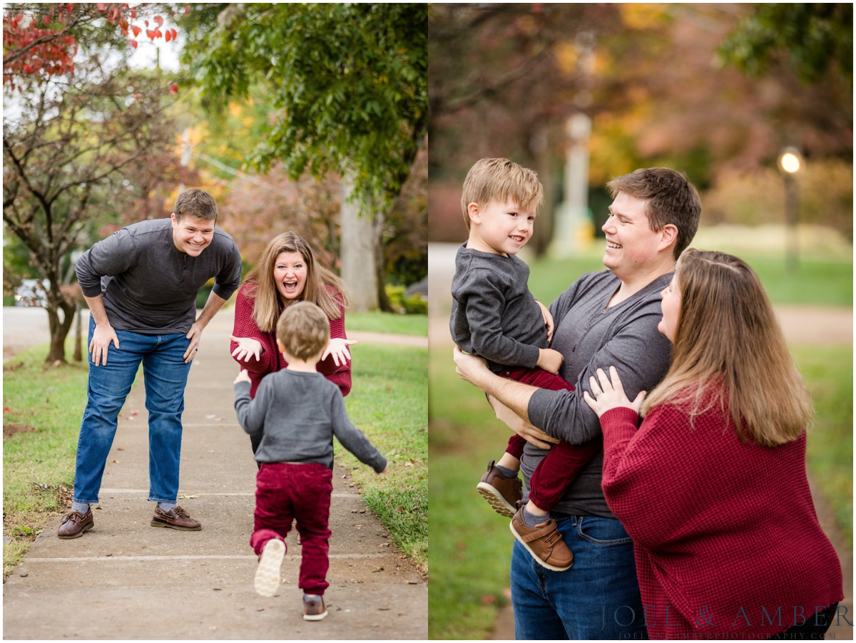 Downtown Twickenham district fall family mini sessions