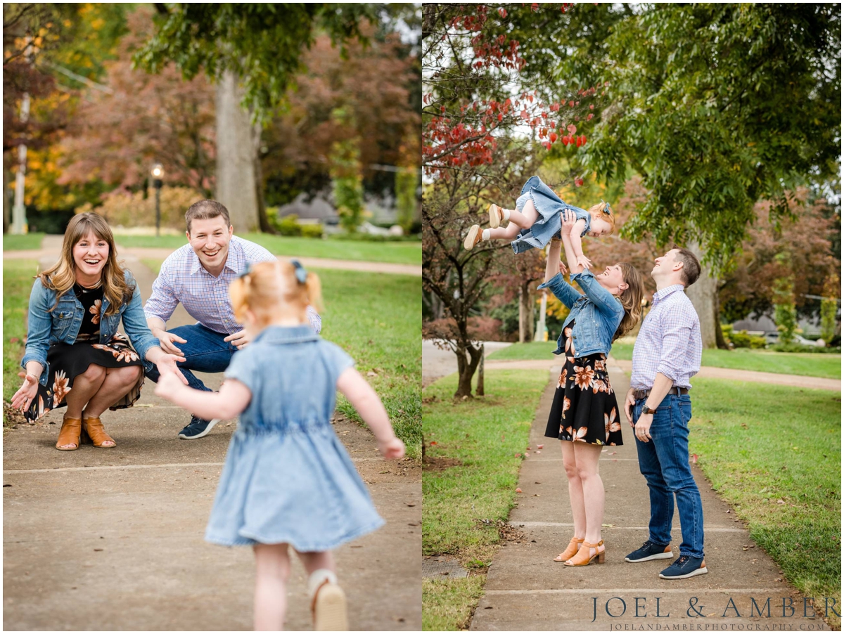 Downtown Twickenham district fall family mini sessions