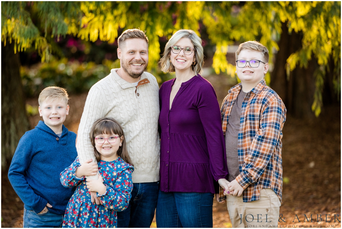 Huntsville Botanical Garden fall family mini session