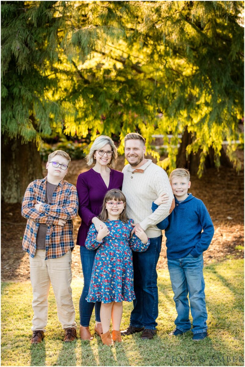 Huntsville Botanical Garden fall family mini session