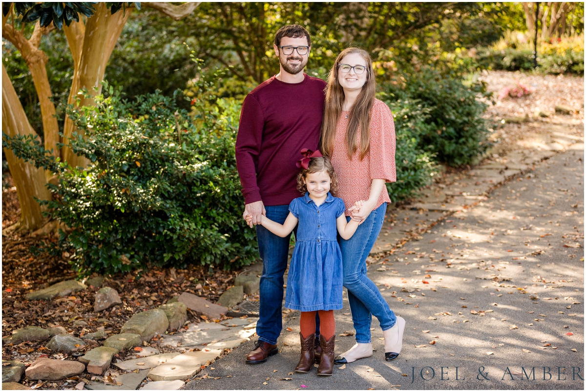 Huntsville Botanical Garden fall family mini session