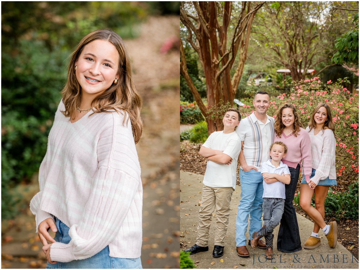 Huntsville Botanical Garden fall family mini session
