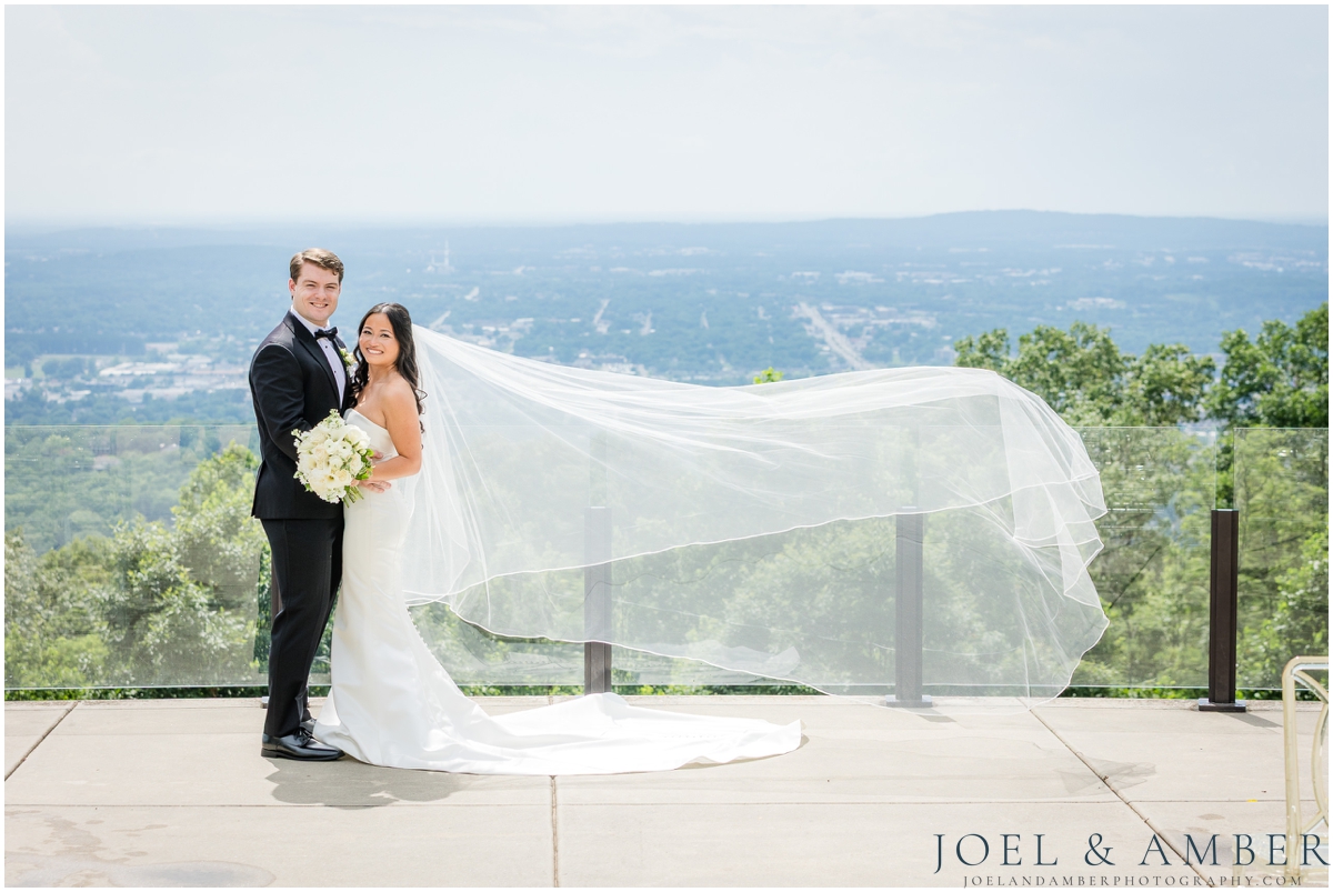 Best of Huntsville Weddings 2025 bride and groom portrait Burritt on the Mountain
