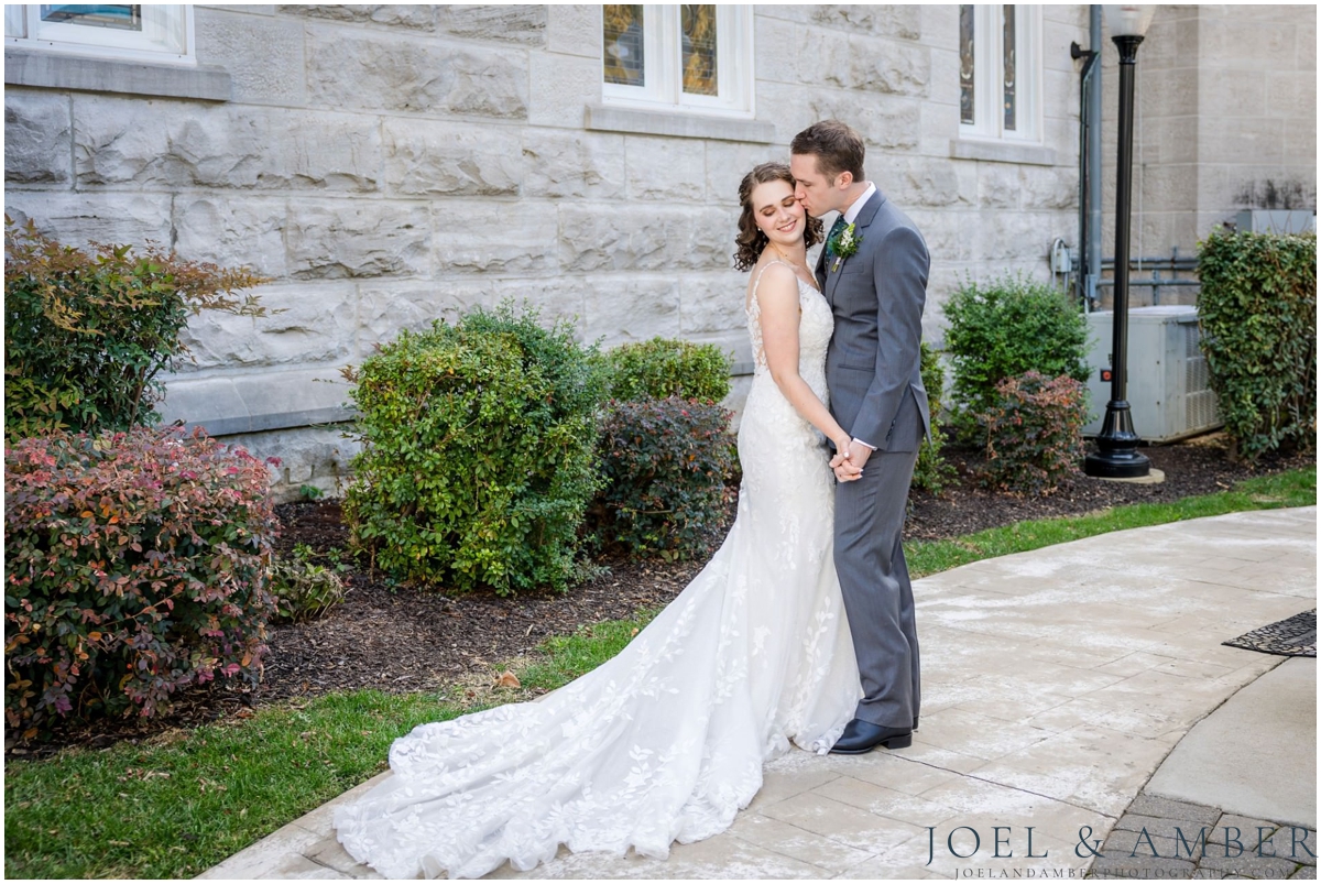 Best of Huntsville Weddings 2025 bride and groom portrait St Mary of the Visitation