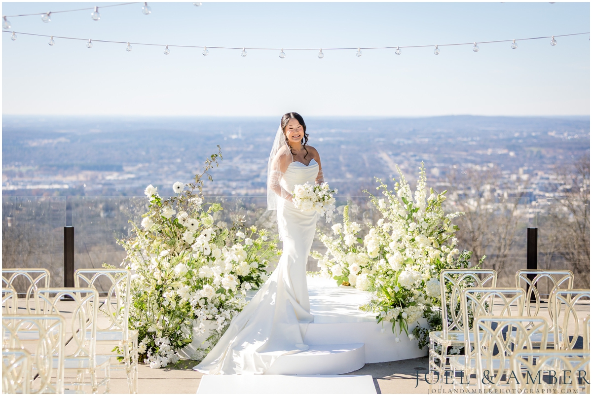 Best of Huntsville Weddings 2025 bridal portrait Burritt on the Mountain