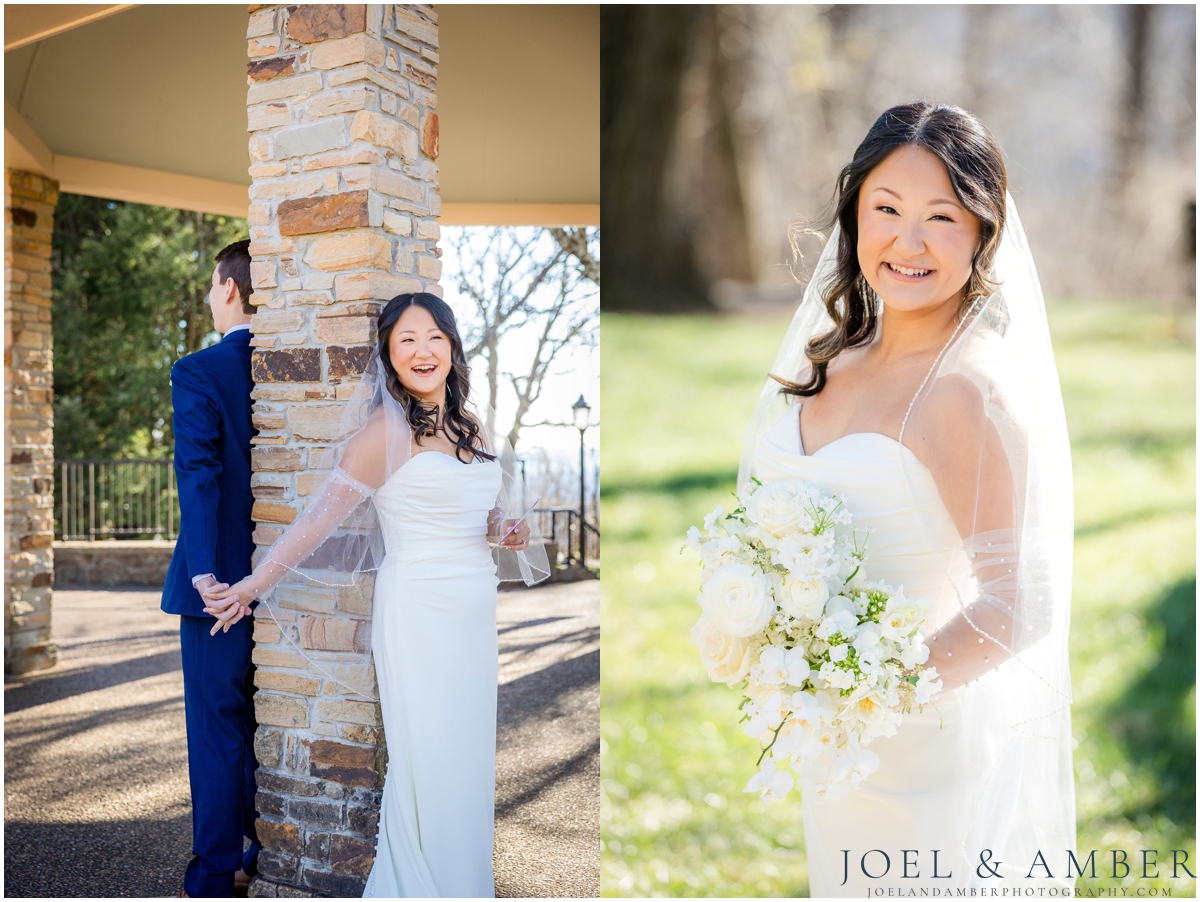 Best of Huntsville Weddings 2025 bride and groom portrait Burritt on the Mountain