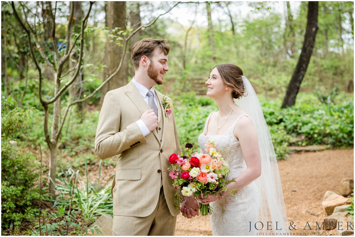 Best of Huntsville Weddings 2025 bride and groom portrait Huntsville Botanical Garden