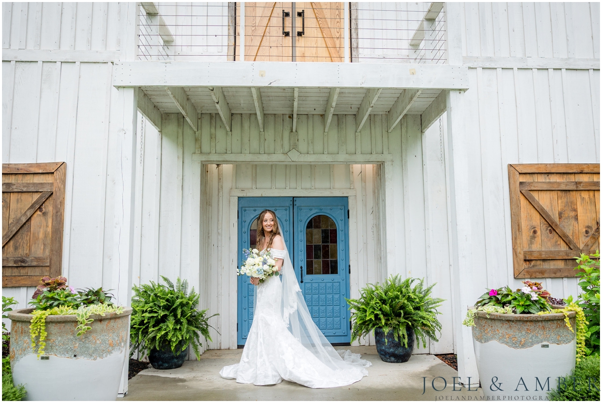 Best of Huntsville Weddings 2025 bridal portrait White Barn at Padgett Place