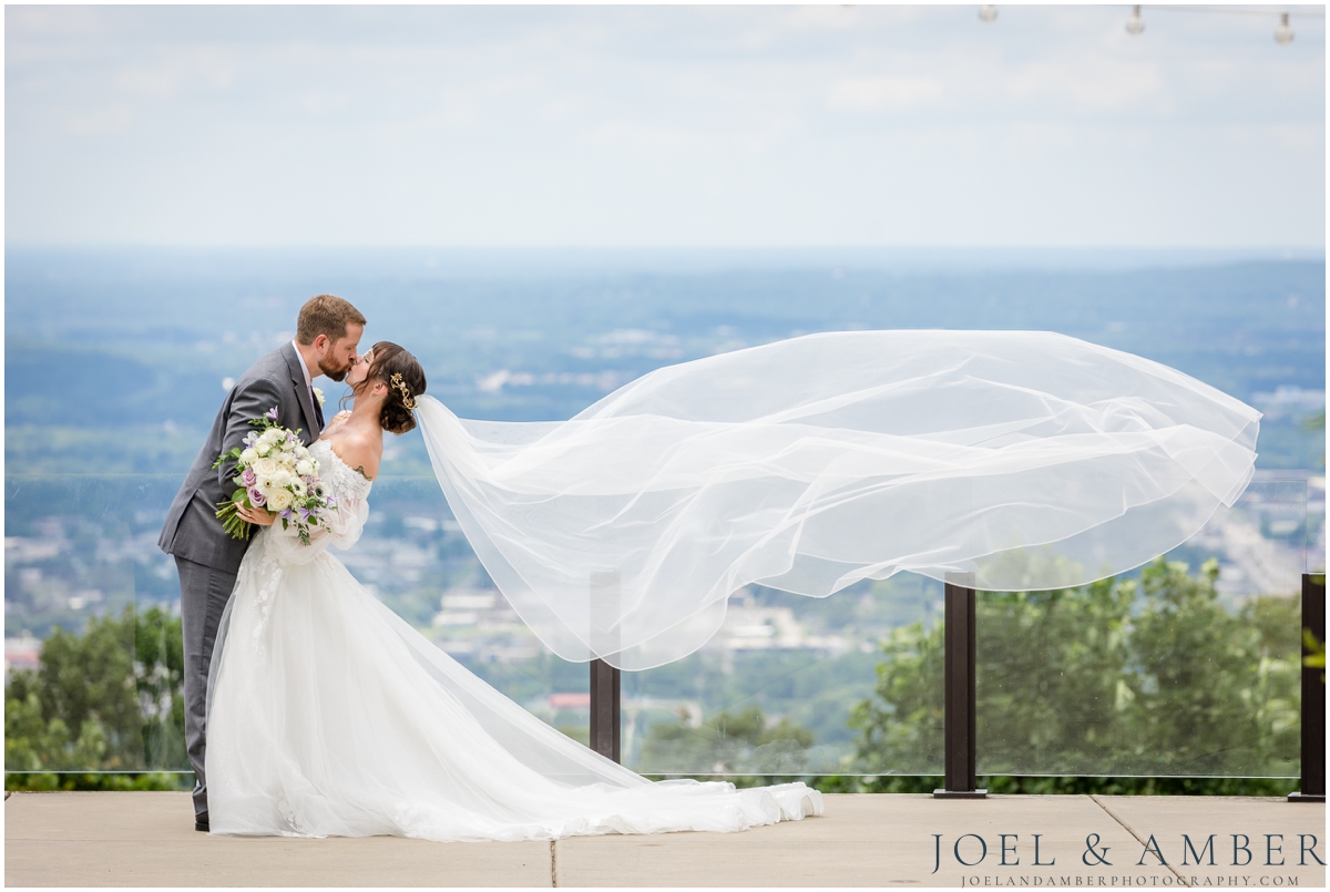 Best of Huntsville Weddings 2025 bride and groom portrait Burritt on the Mountain