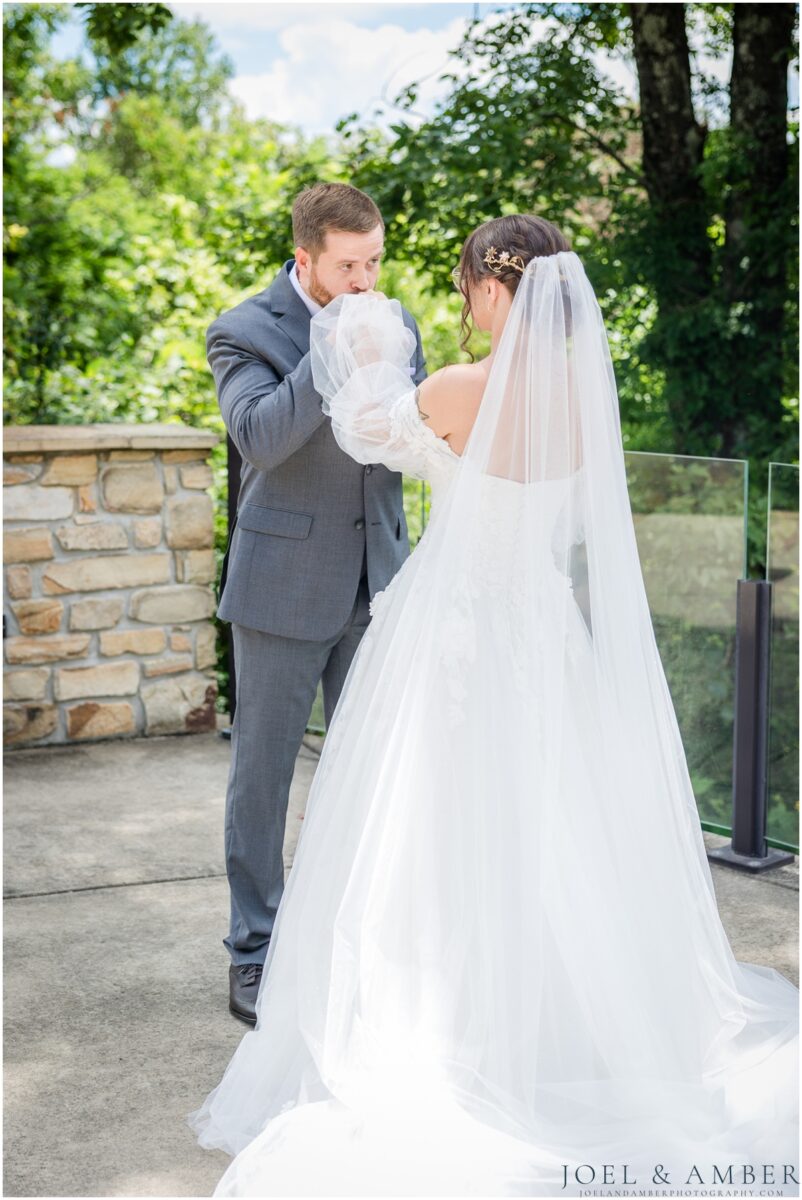 Best of Huntsville Weddings 2025 bride and groom portrait Burritt on the Mountain