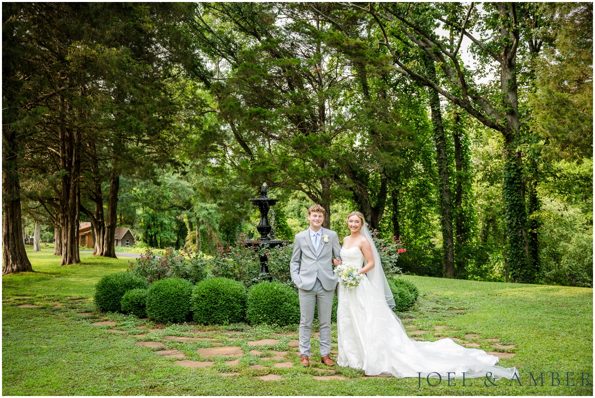 Best of Huntsville Weddings 2025 bride and groom portrait Creekside at Collier's End