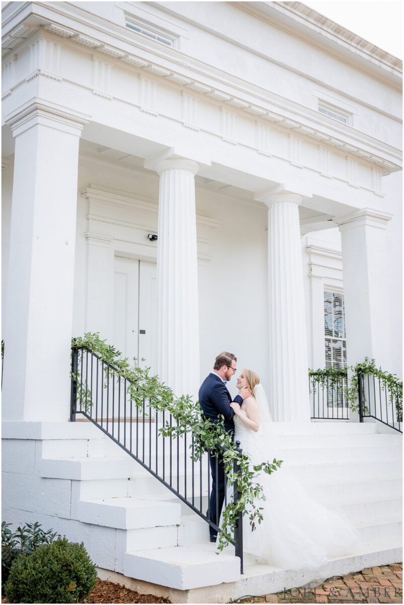 Best of Huntsville Weddings 2025 bride and groom portrait The Venue at Oak Place