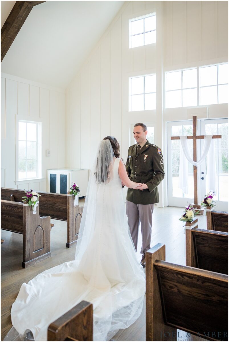 Best of Huntsville Weddings 2025 first look Birchwood Venue