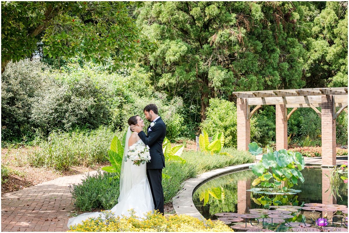 Best of Huntsville Weddings 2025 bride and groom portrait Huntsville Botanical Garden