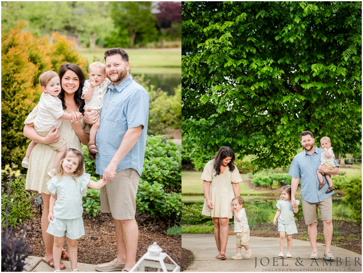 Family session at Huntsville Botanical Garden