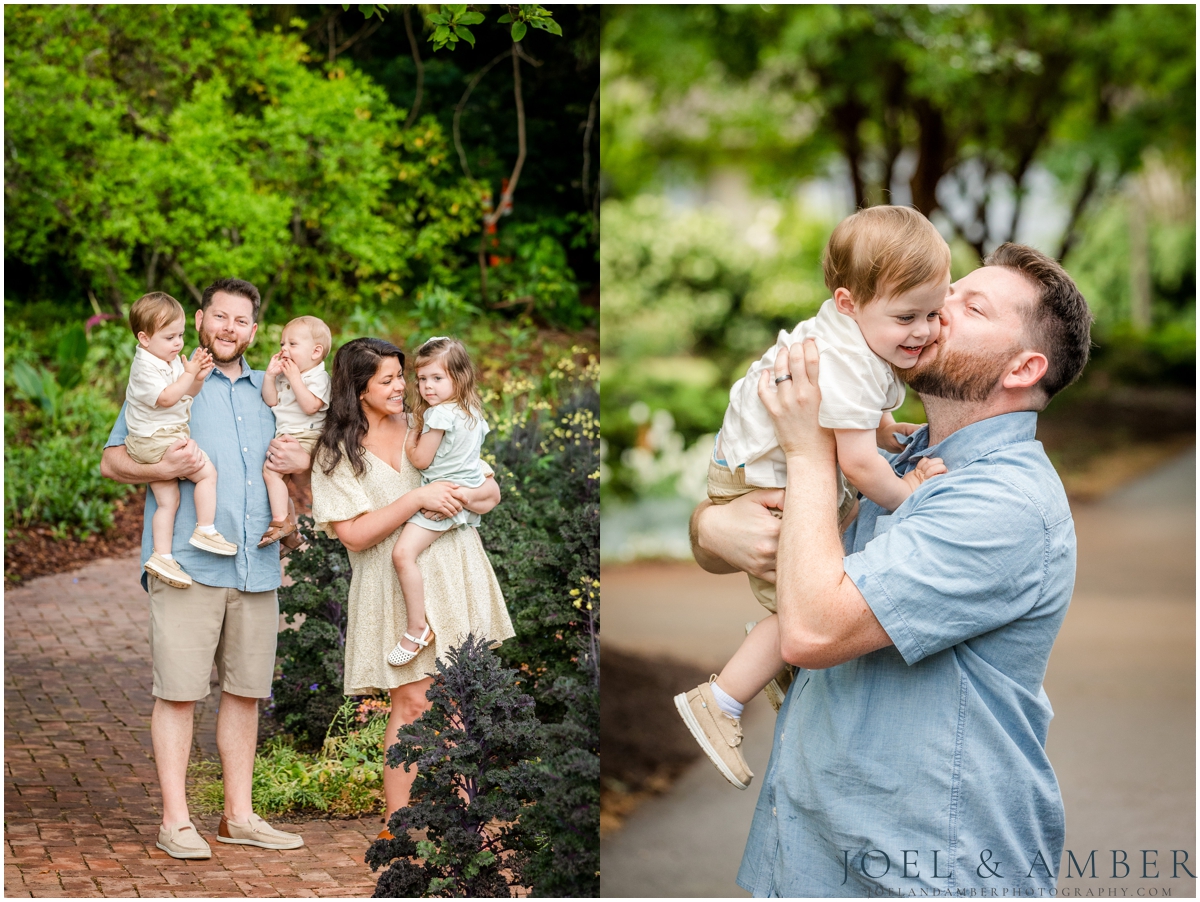 Family session at Huntsville Botanical Garden