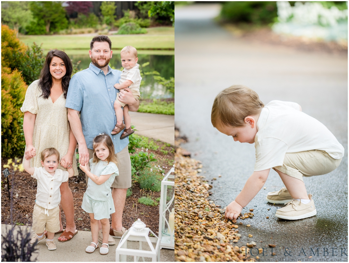 Family session at Huntsville Botanical Garden