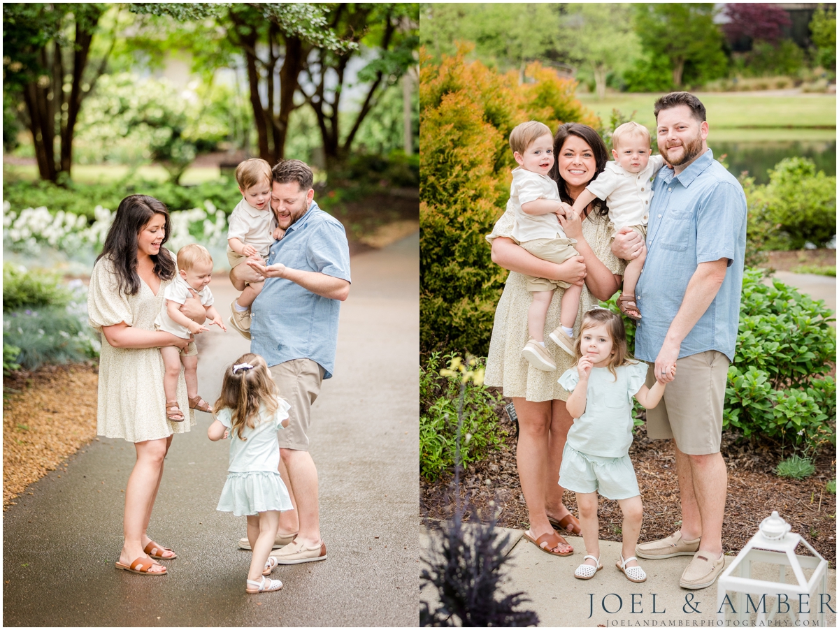 Family session at Huntsville Botanical Garden