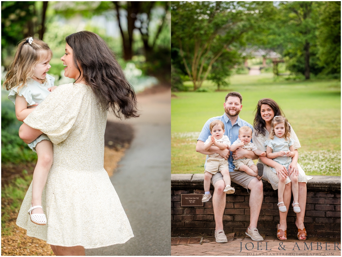 Family session at Huntsville Botanical Garden