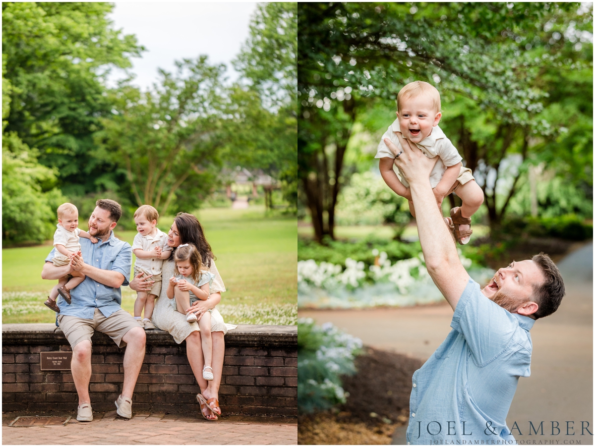 Family session at Huntsville Botanical Garden