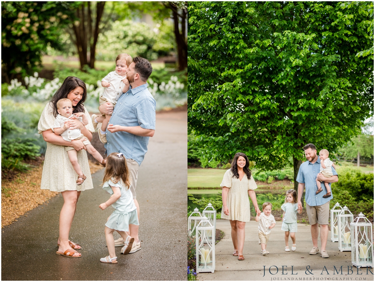 Family session at Huntsville Botanical Garden
