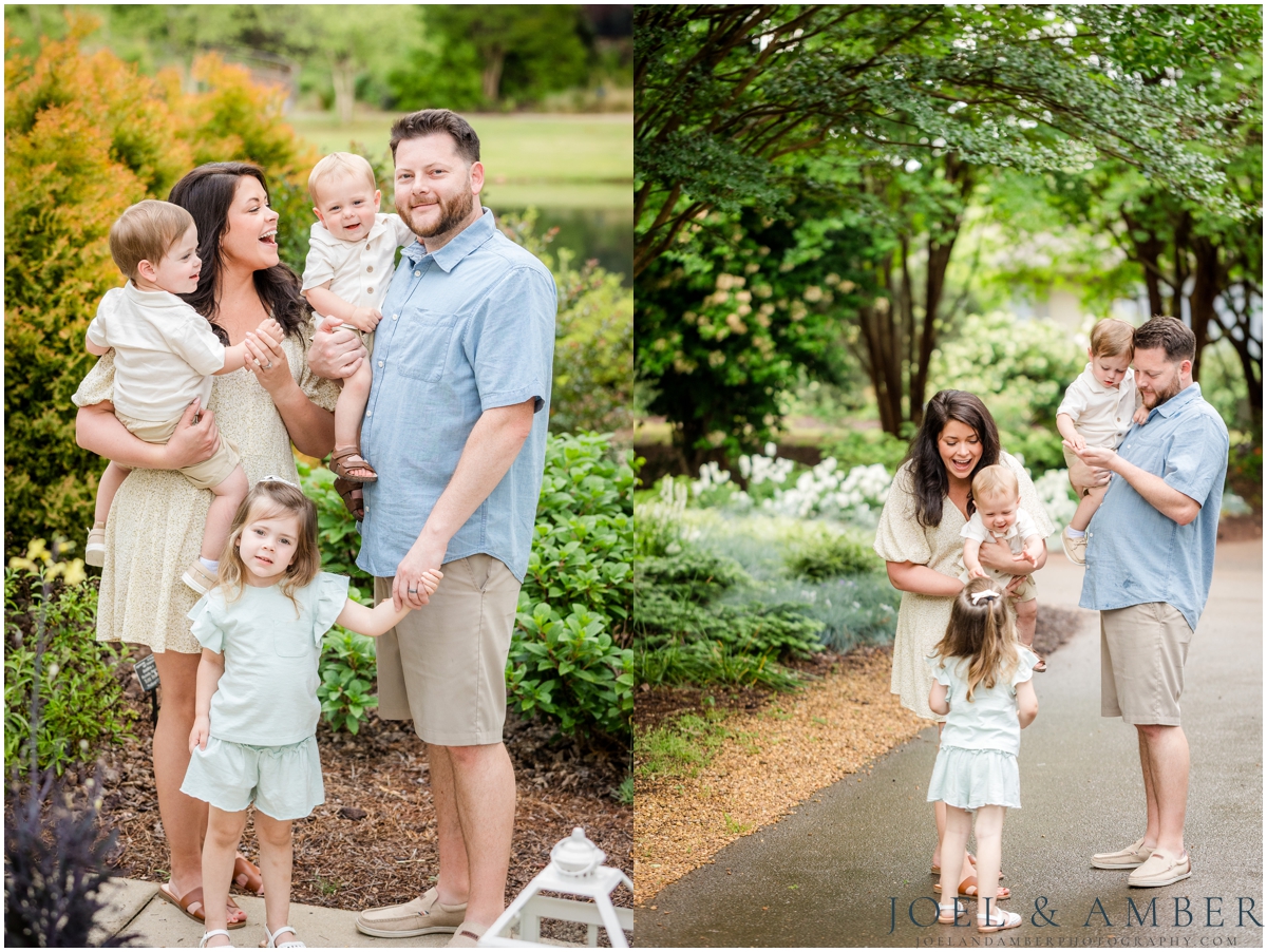 Family session at Huntsville Botanical Garden