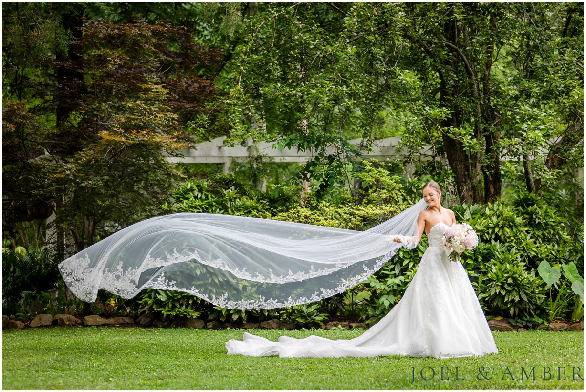 Bridal portrait Creekside at Collier's End wedding Huntsville Alabama