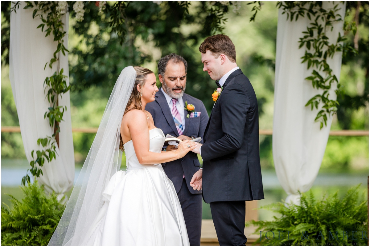 White Barn at Padgett Place Wedding ceremony