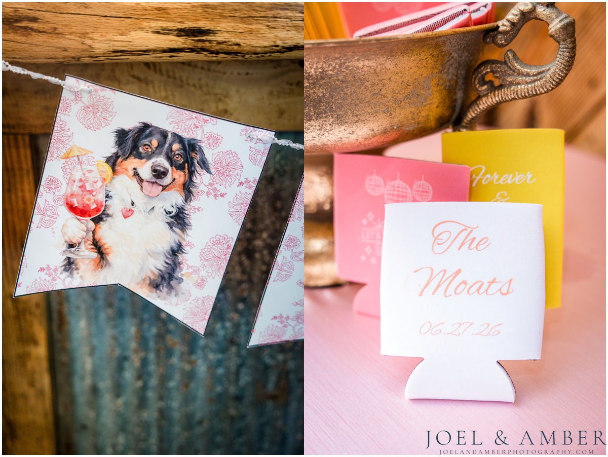 White Barn at Padgett Place Wedding reception details