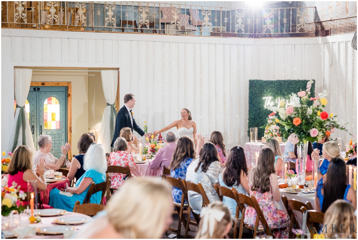 White Barn at Padgett Place Wedding reception