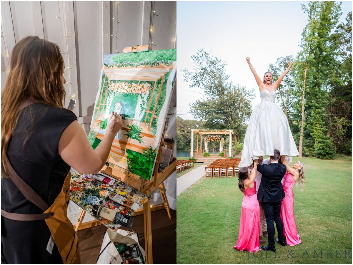 White Barn at Padgett Place Wedding reception