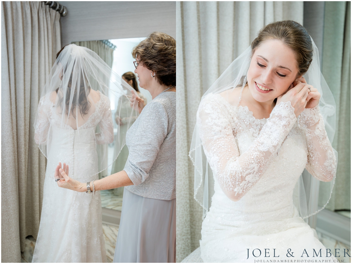 Holy Spirit Catholic Church bride getting ready