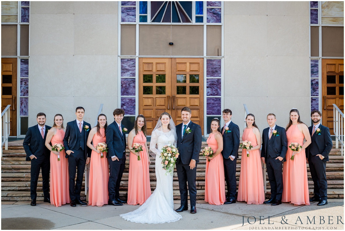 Holy Spirit Catholic Church Wedding bridal party