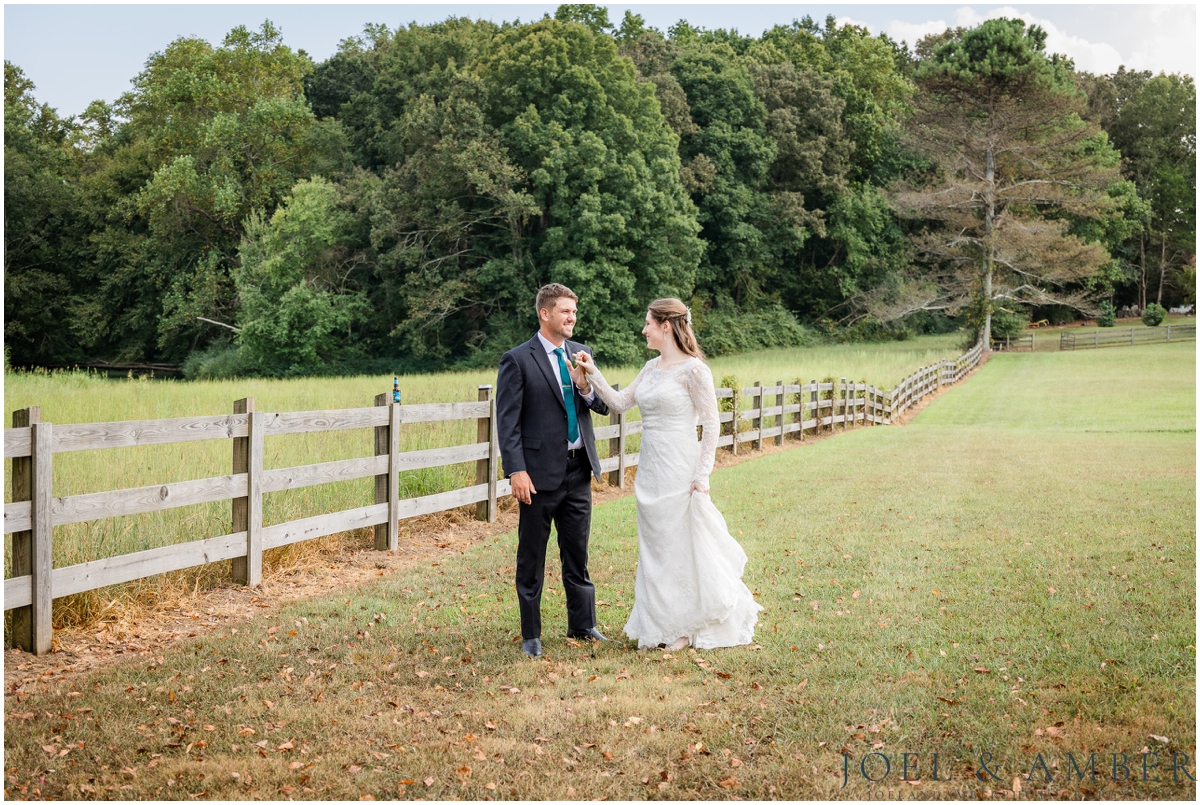 Southern Charm Event Venue Athens bride and groom portraits