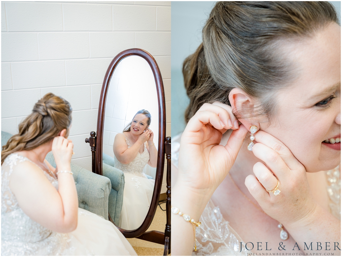 St John the Baptist Catholic Church Wedding getting ready