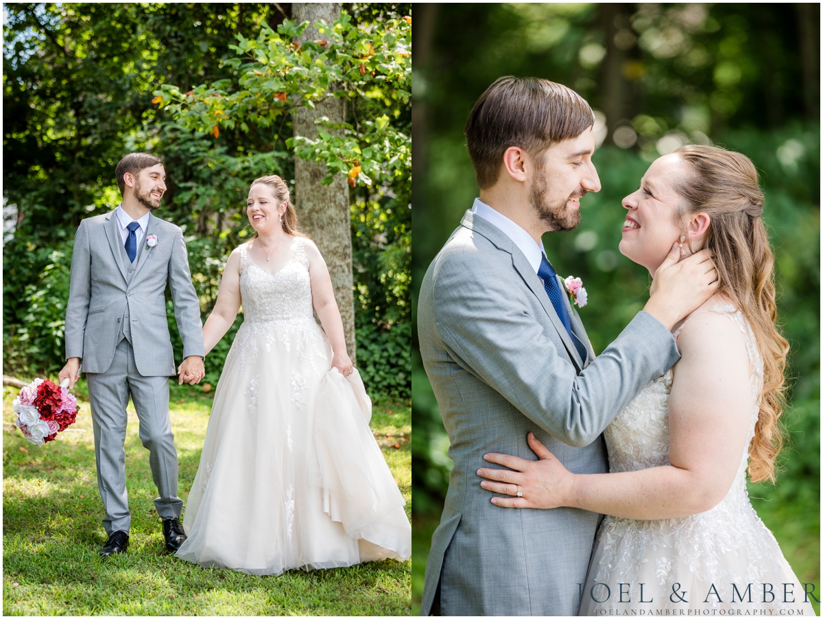 St John the Baptist Catholic Church Wedding bride and groom portraits