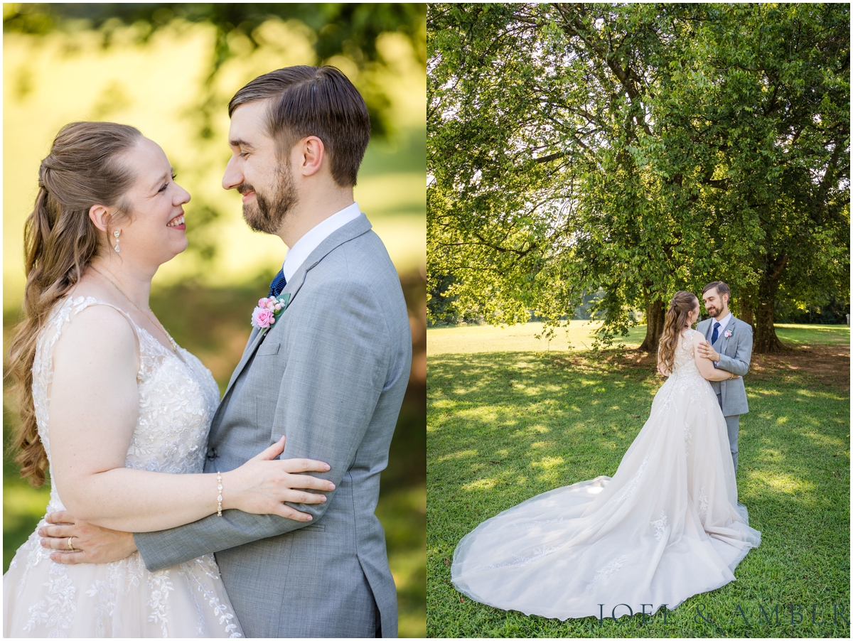 St John the Baptist Catholic Church Wedding bride and groom portraits