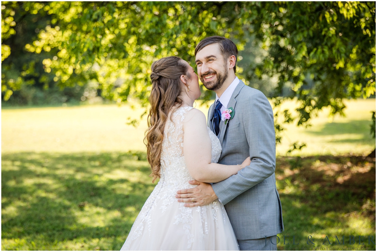 St John the Baptist Catholic Church Wedding bride and groom portraits