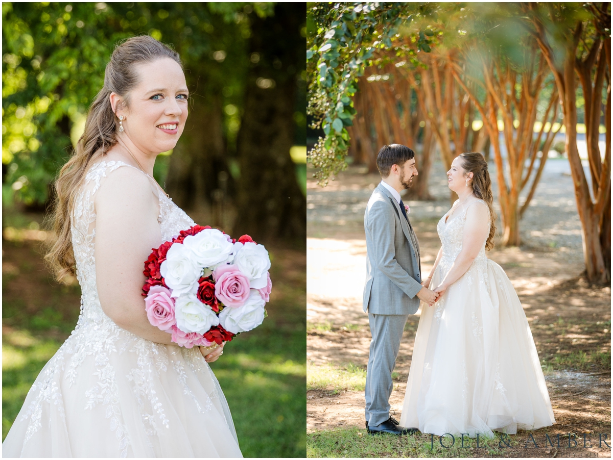 St John the Baptist Catholic Church Wedding bride and groom portraits