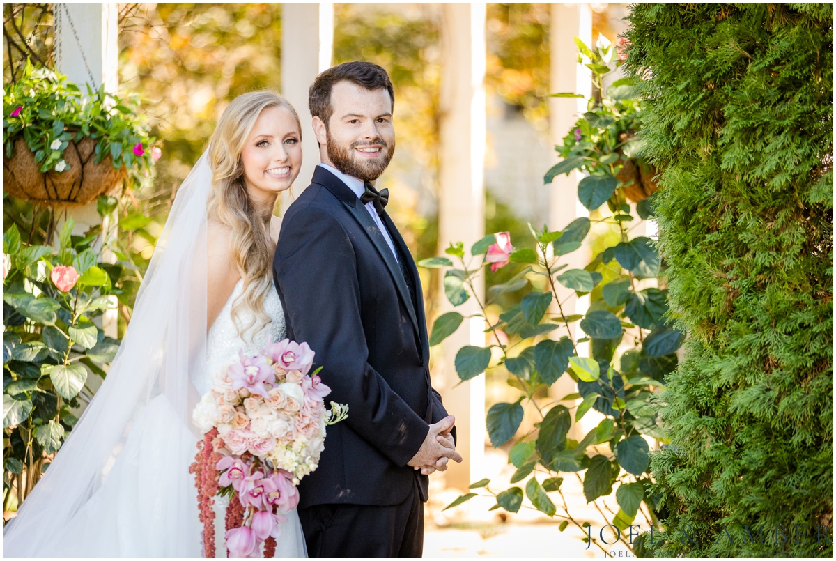 Creekside at Collier's End Fall Wedding bride and groom portrait